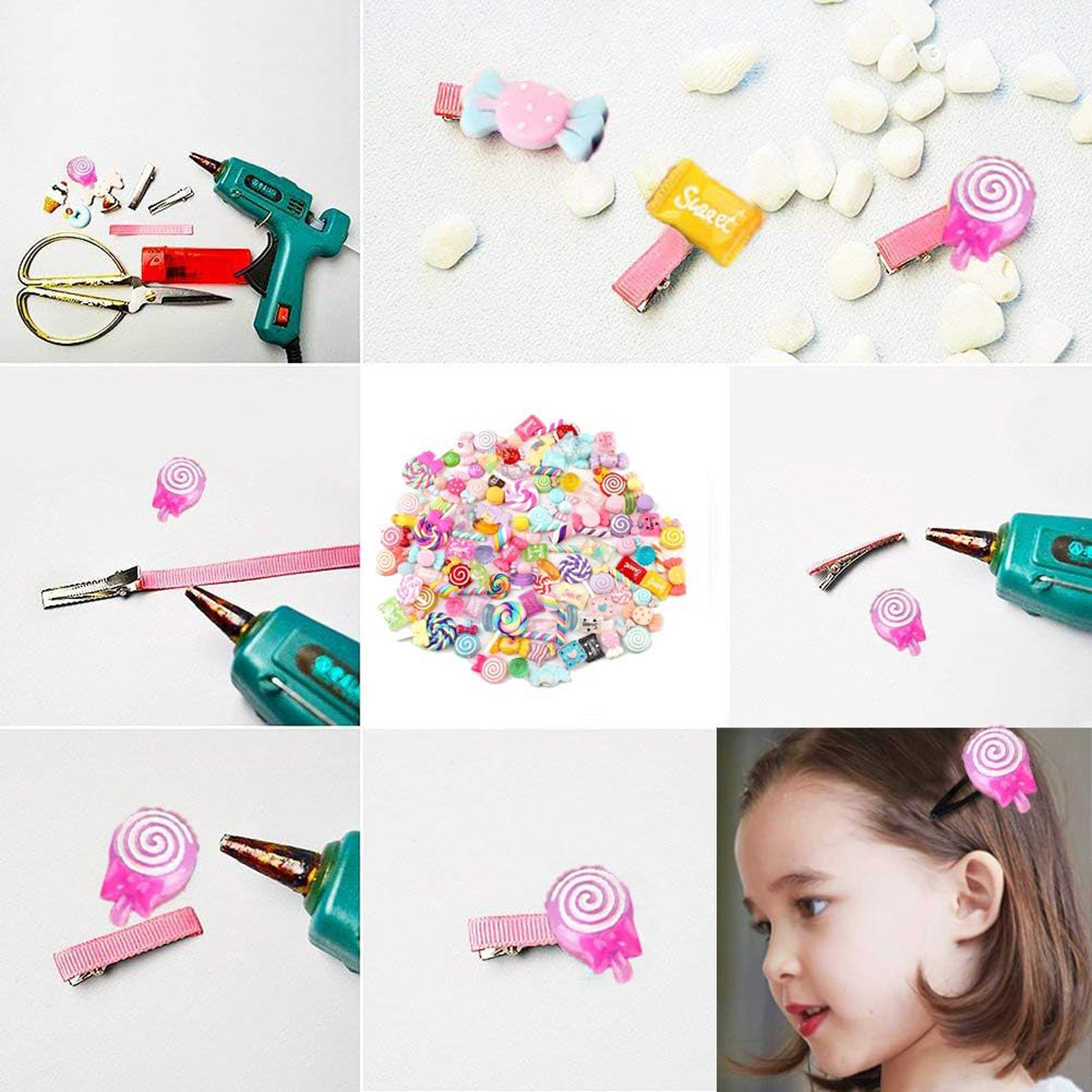 30pcs Random Candy Slime Charm - Resin Craft Material のレビューと価格