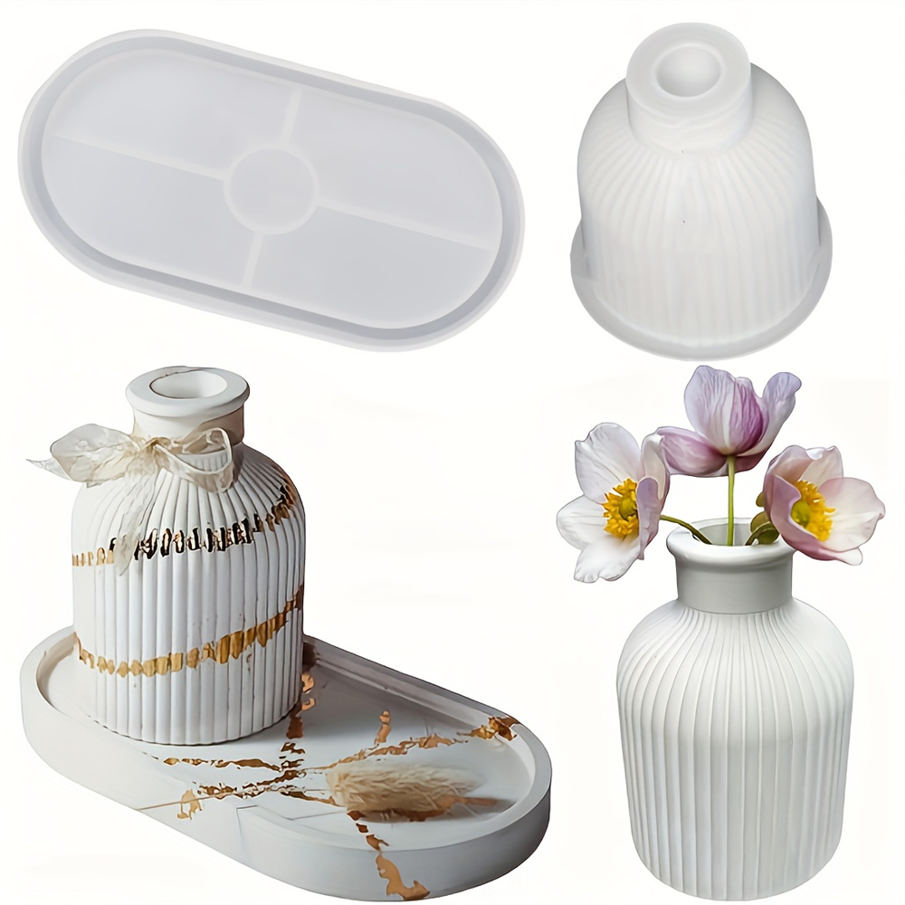 1/2pcs Vase Tray Silicone Mold - Serving Tray Mold のレビューと価格