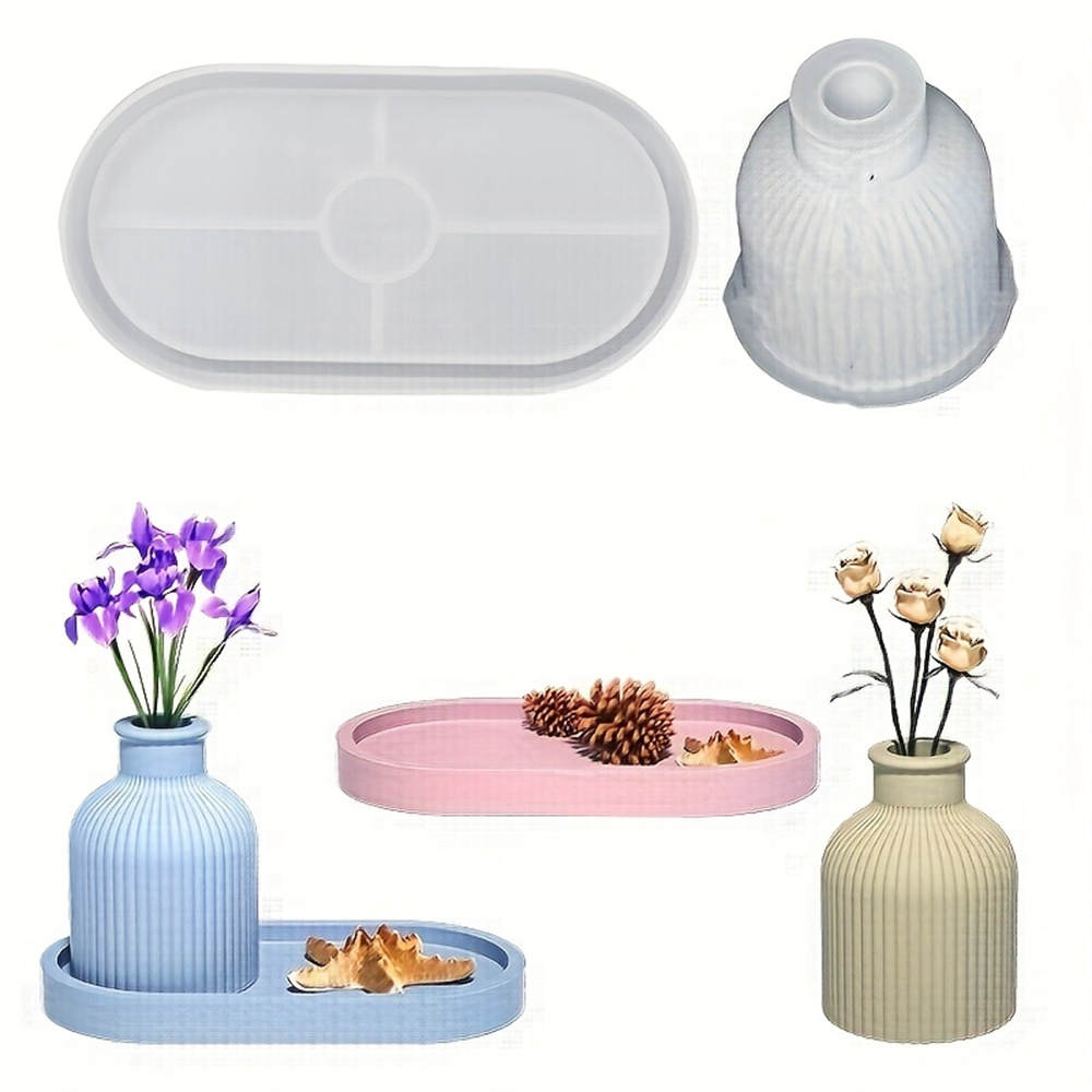1/2pcs Vase Tray Silicone Mold - Serving Tray Mold のレビューと価格