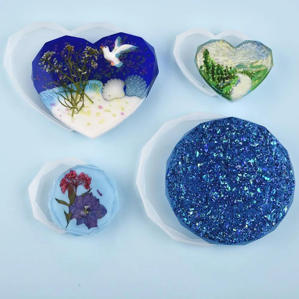 Resin Coaster Silicone Mold Ca - Coaster Mold Round のレビューと価格