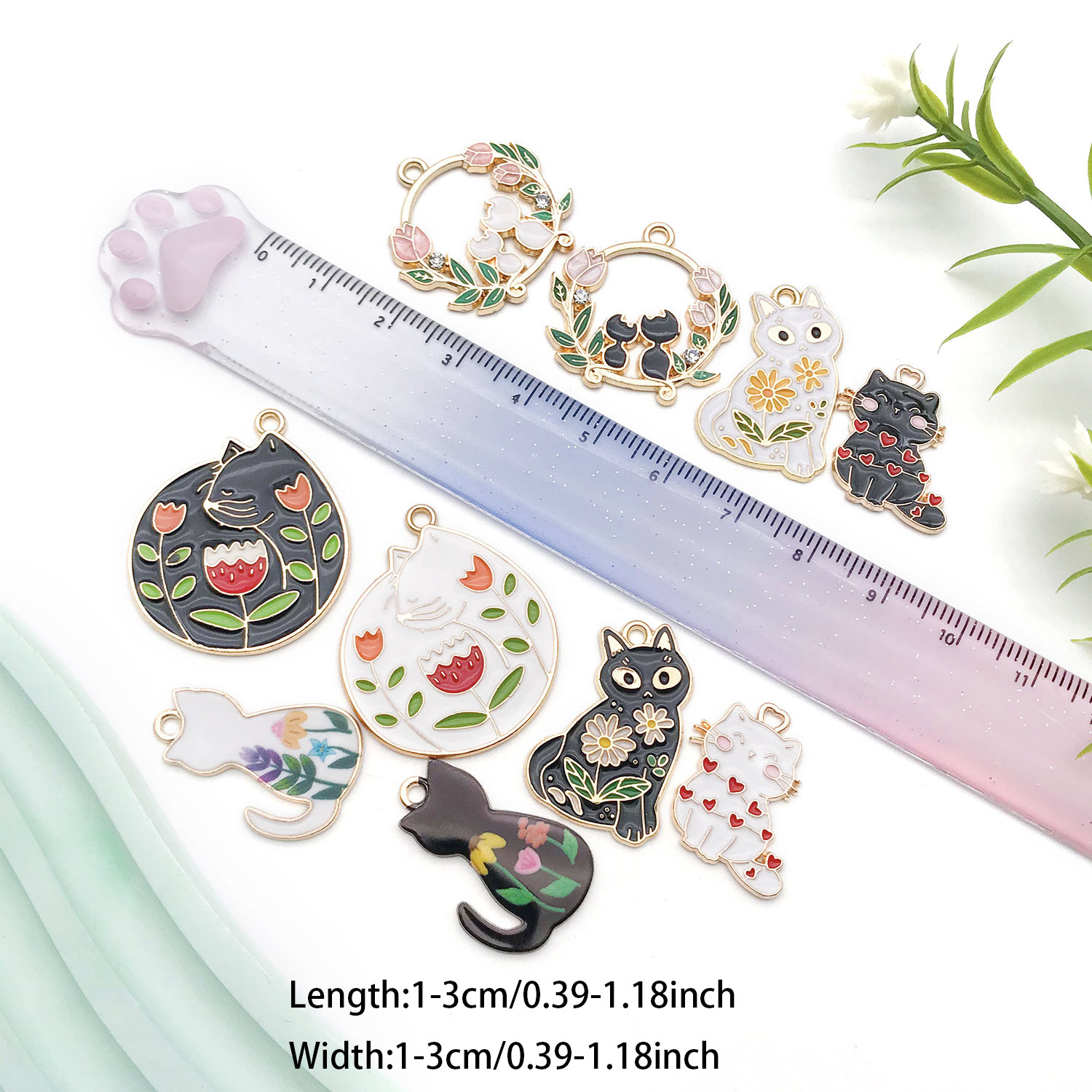5/10pcs Resin Popular Cat Char - Resin Craft Material のレビューと価格