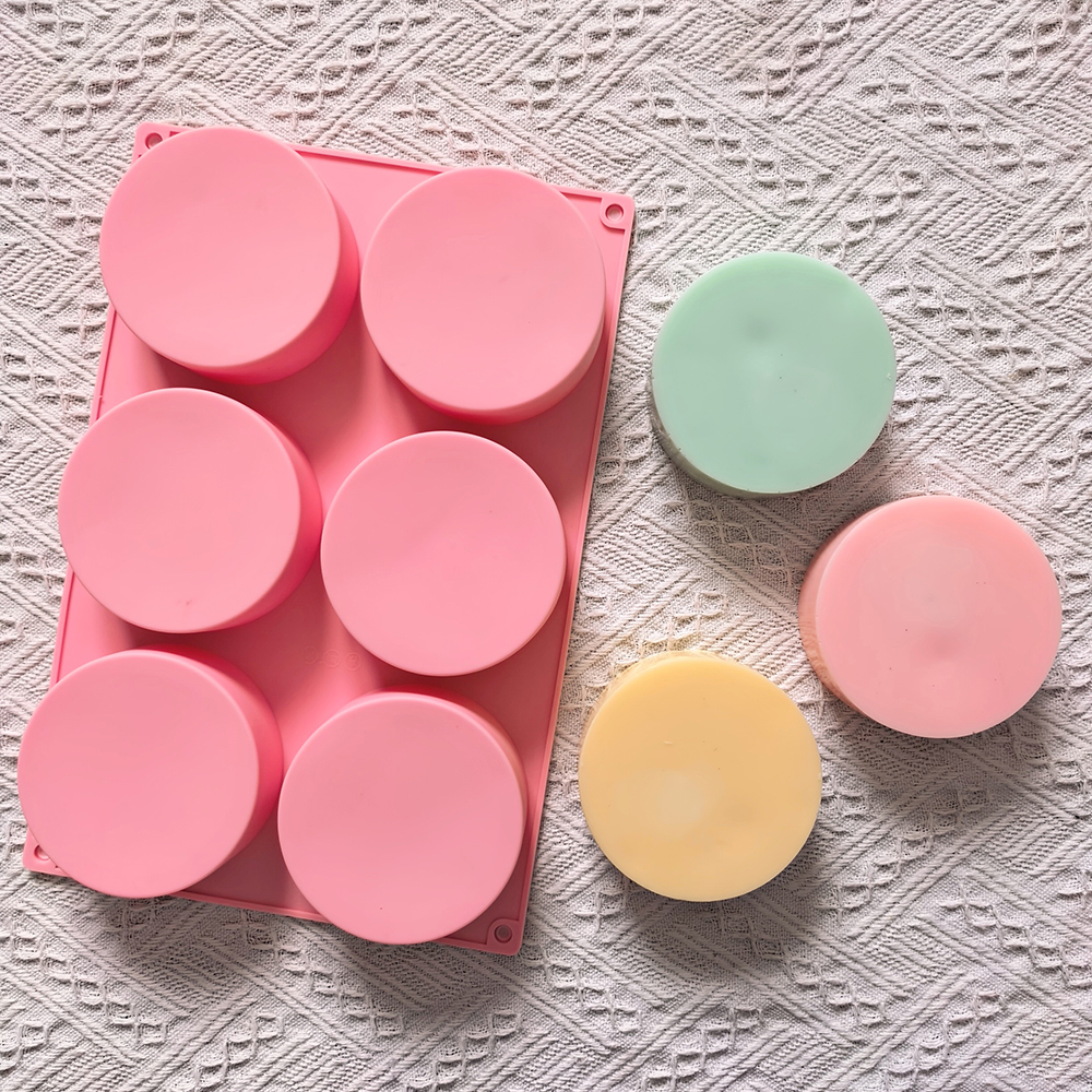 1pc 6-cavity large round disc  - Coaster Mold Round のレビューと価格