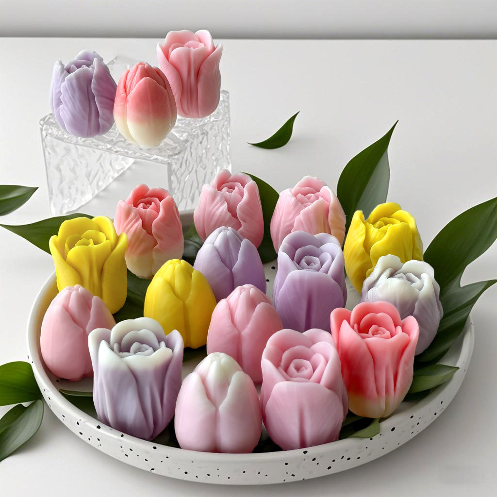 DIY tulip candle silicone mold - Flower Preservation Resin のレビューと価格