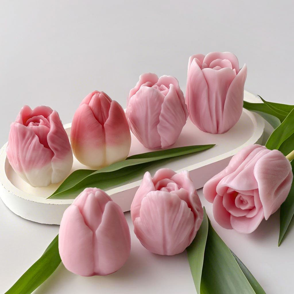 DIY tulip candle silicone mold - Flower Preservation Resin のレビューと価格