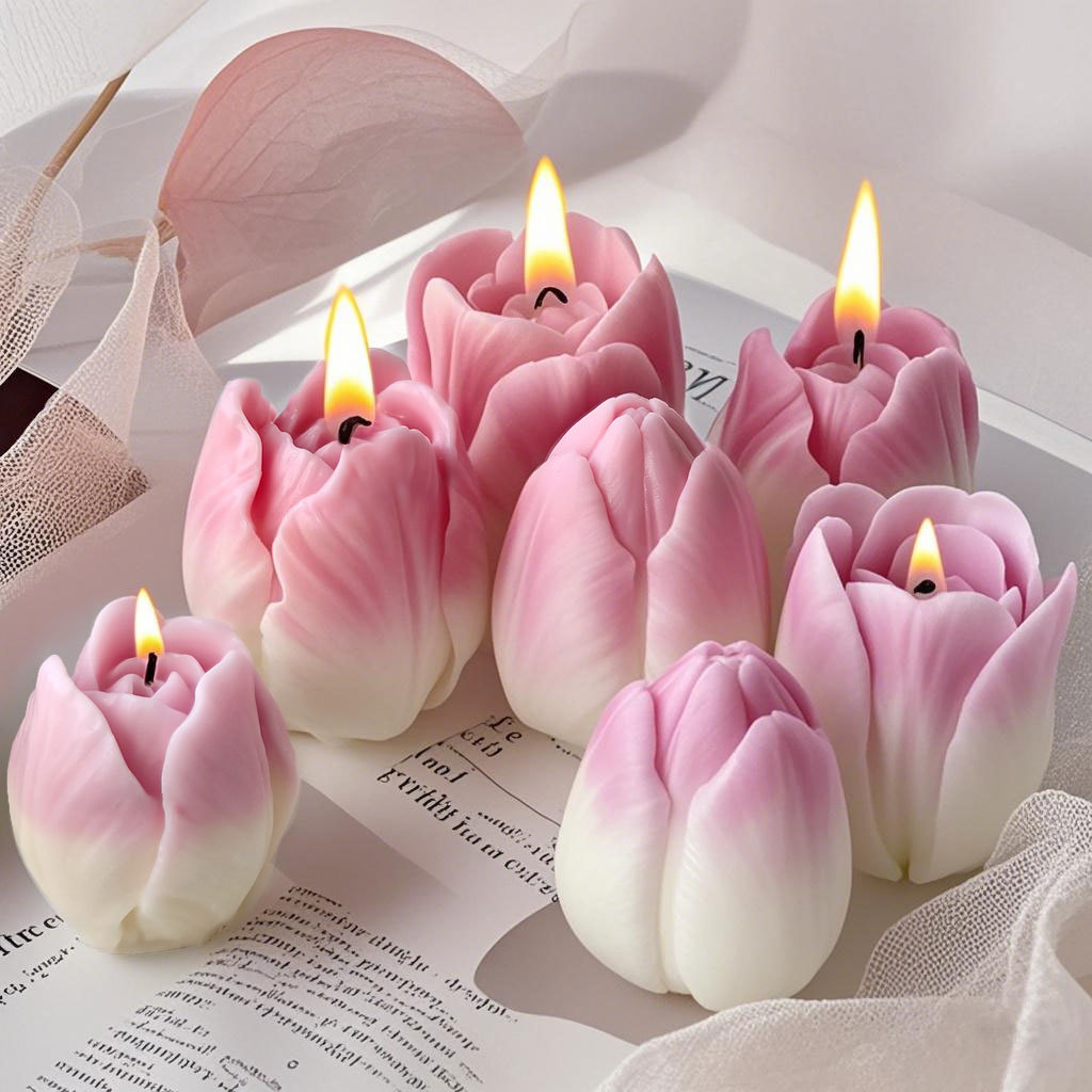 DIY tulip candle silicone mold - Flower Preservation Resin のレビューと価格