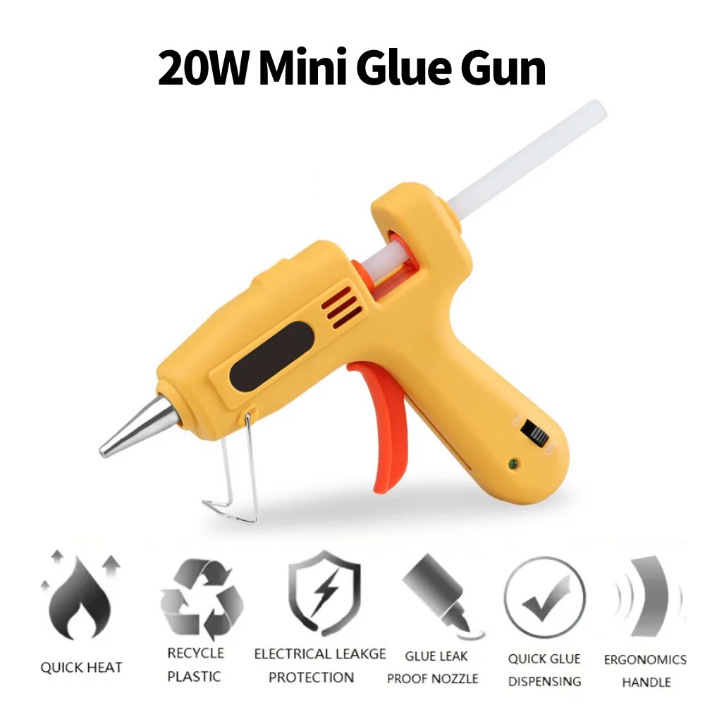 Hot Glue Gun Kit 20W Mini DIY  - Heat Gun Small のレビューと価格