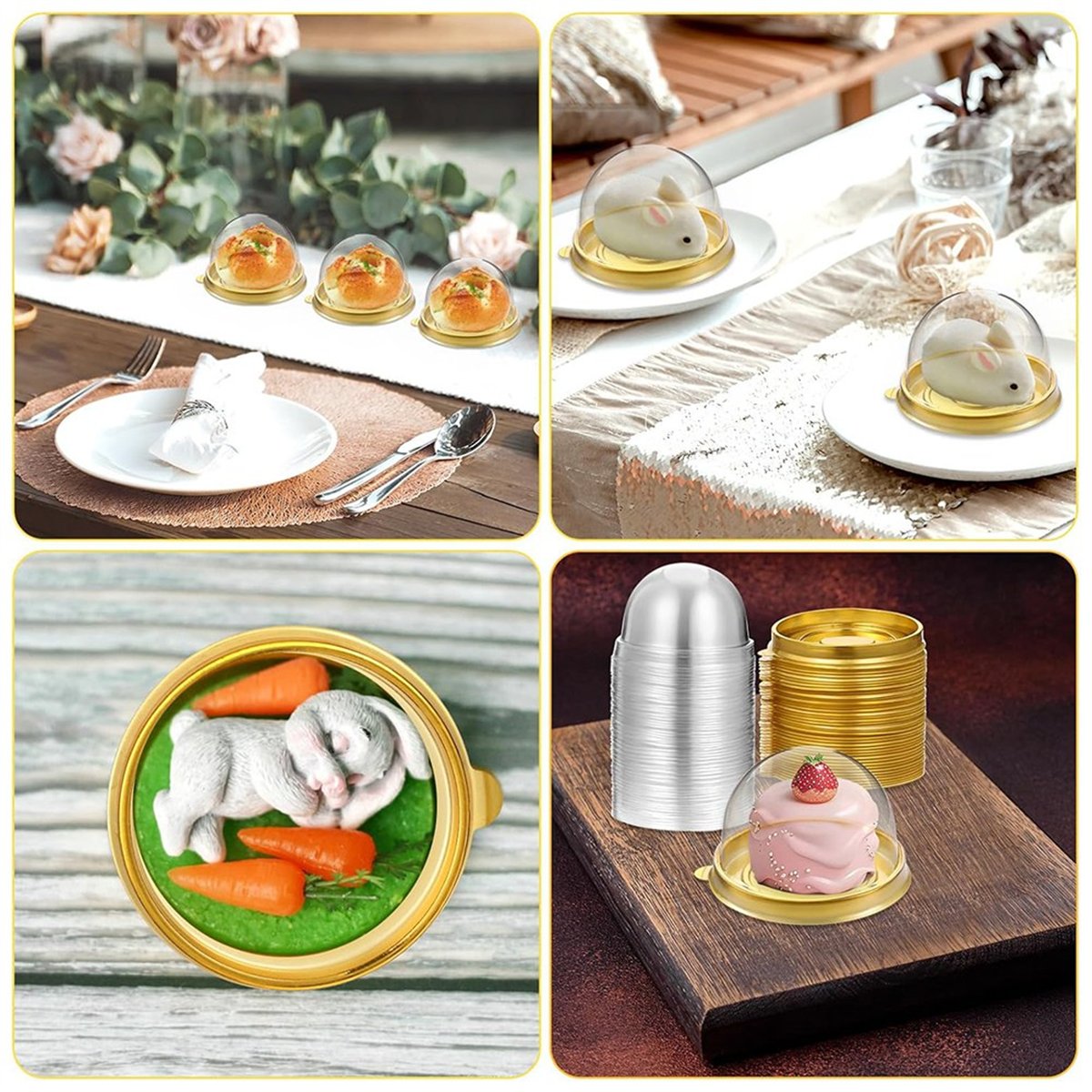 New Charcuterie Domes with Lid - Dome Mold Clear のレビューと価格