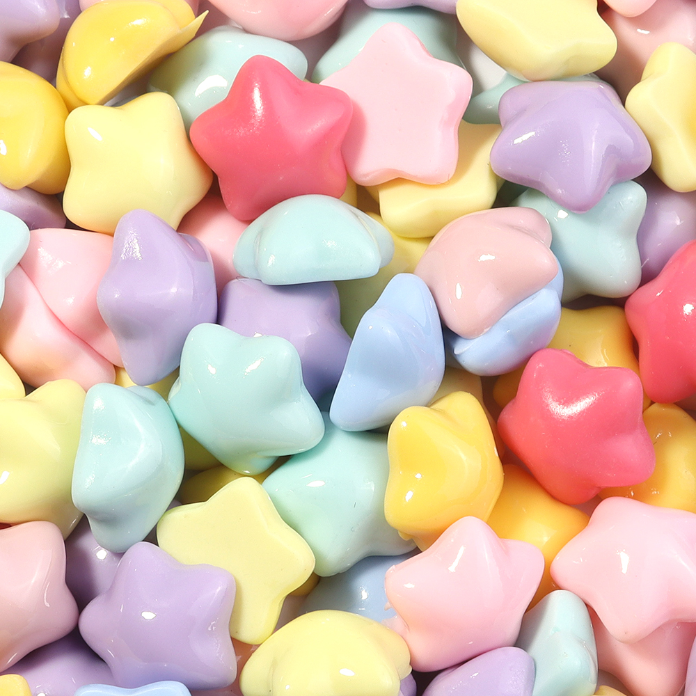 50pcs/lot 16mm Colorful Star R - Resin Crafts Diy のレビューと価格