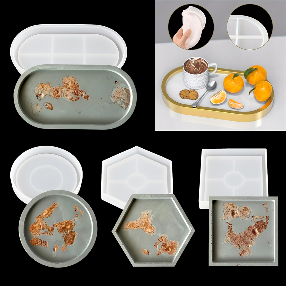4pcs/Set Storage Tray Coaster  - Serving Tray Mold のレビューと価格