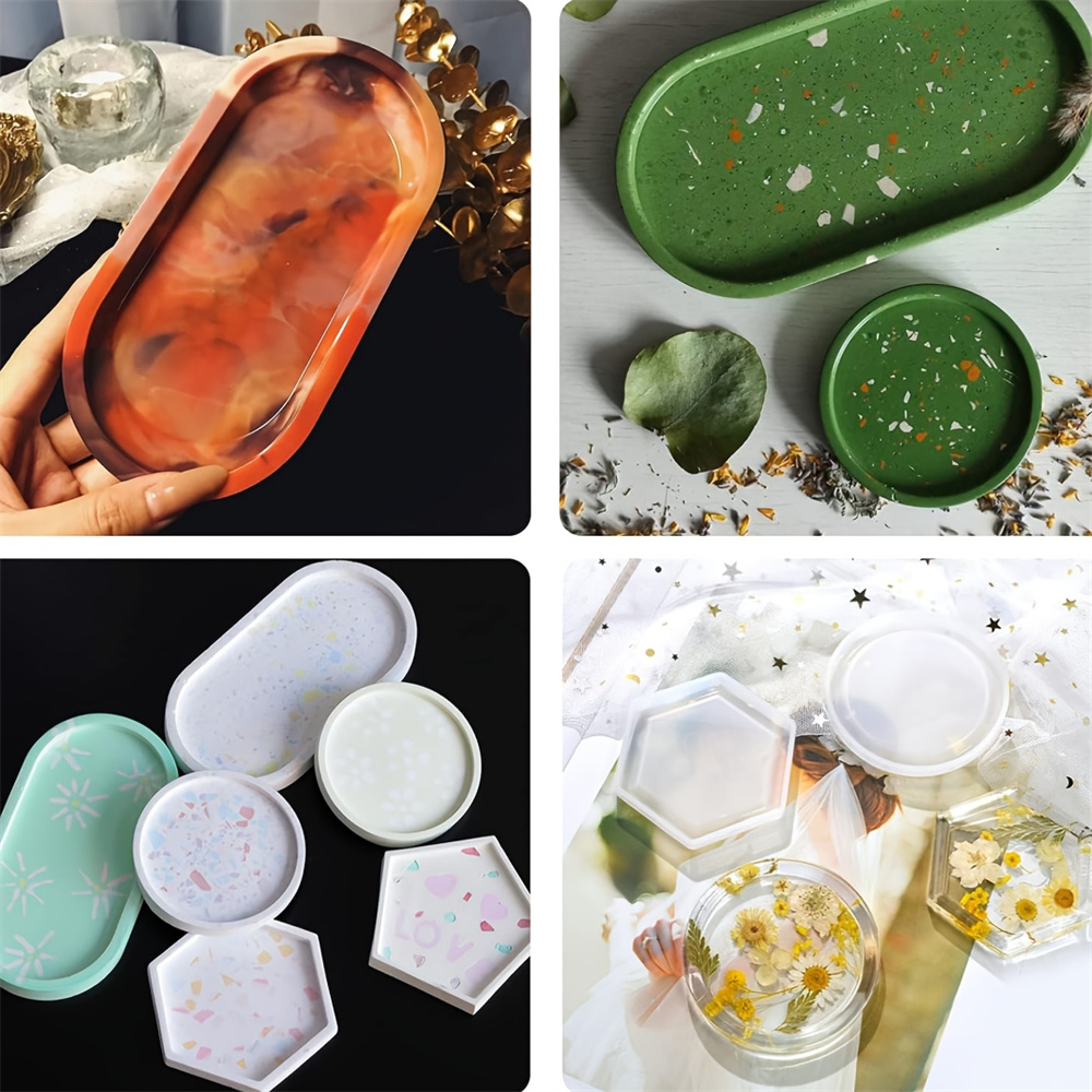 4pcs/Set Storage Tray Coaster  - Serving Tray Mold のレビューと価格