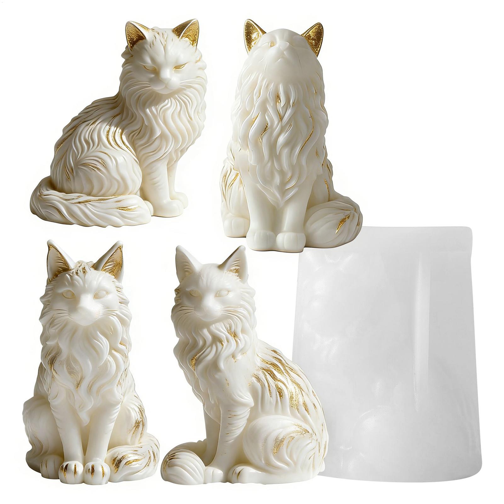 Cat Resin Mold | Sitting Cat S - Resin Craft Workshop のレビューと価格