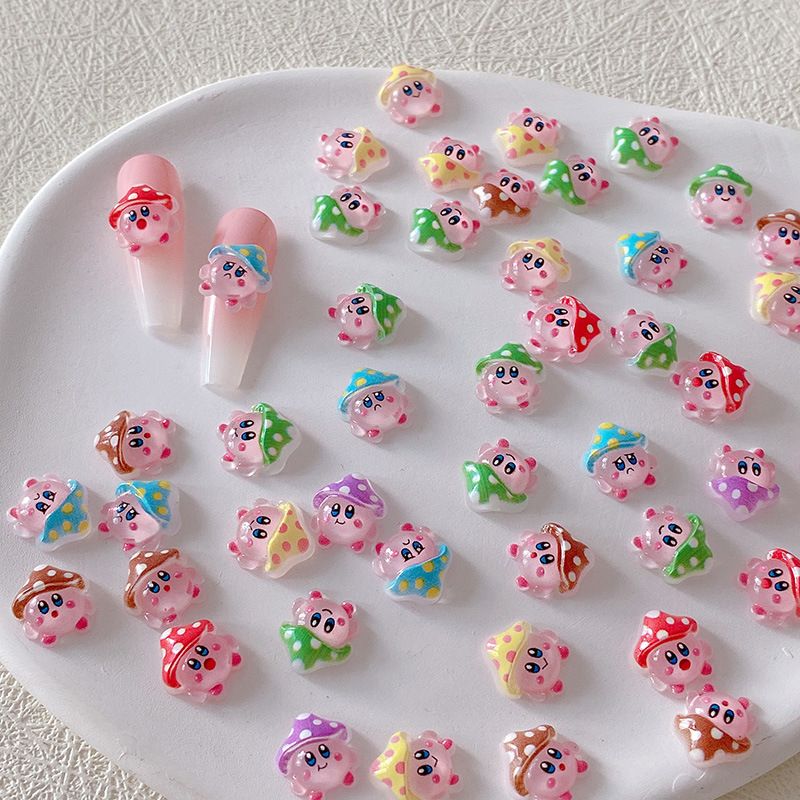 2/10/20pcs Kirby Nail Charms 3 - Crafting Resin のレビューと価格