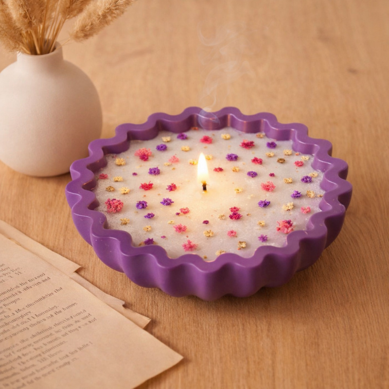 1 Epoxy plaster origami wave e - Coaster Mold Round のレビューと価格
