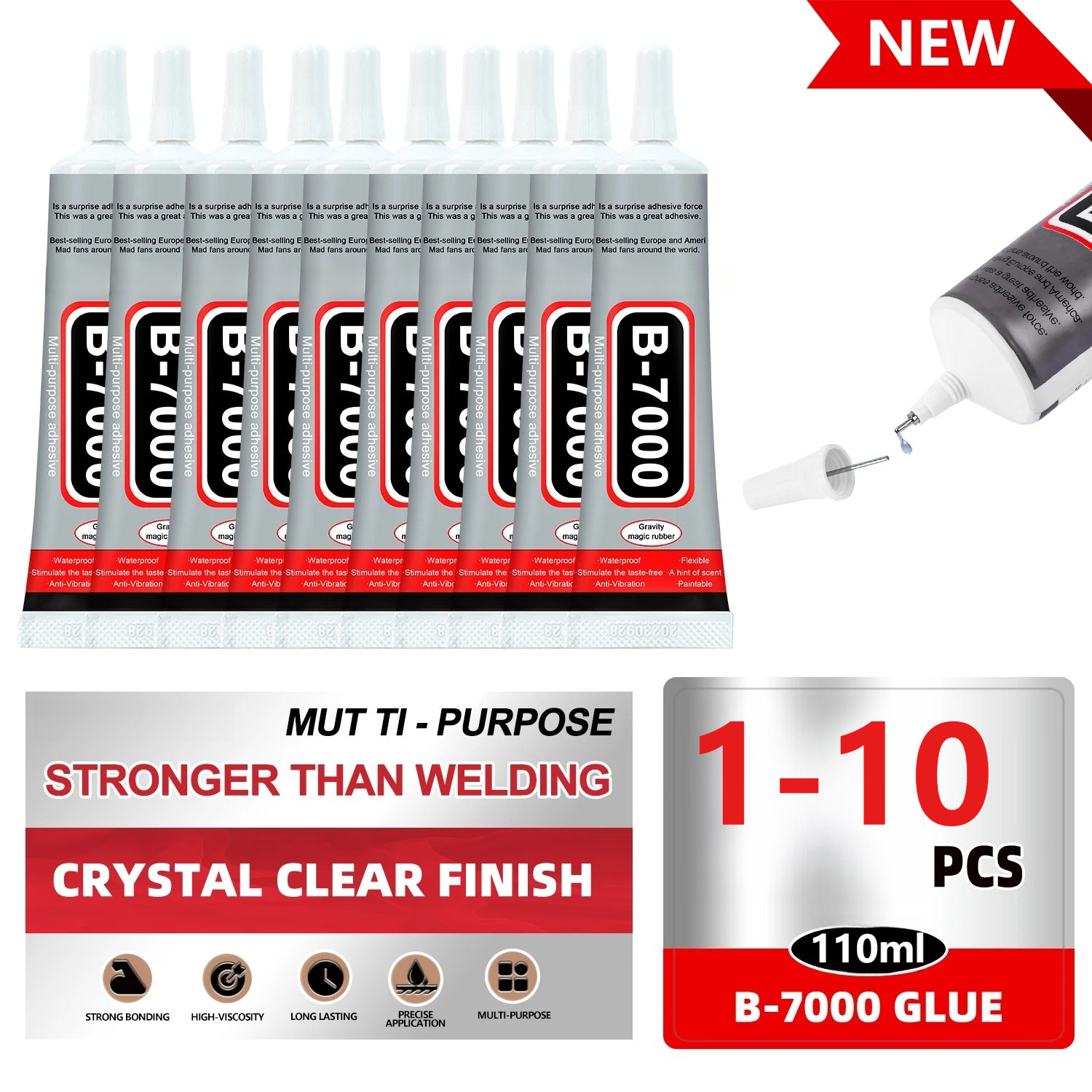 Super Glue B-7000 Loolifl 1-10 - Crafting Resin のレビューと価格