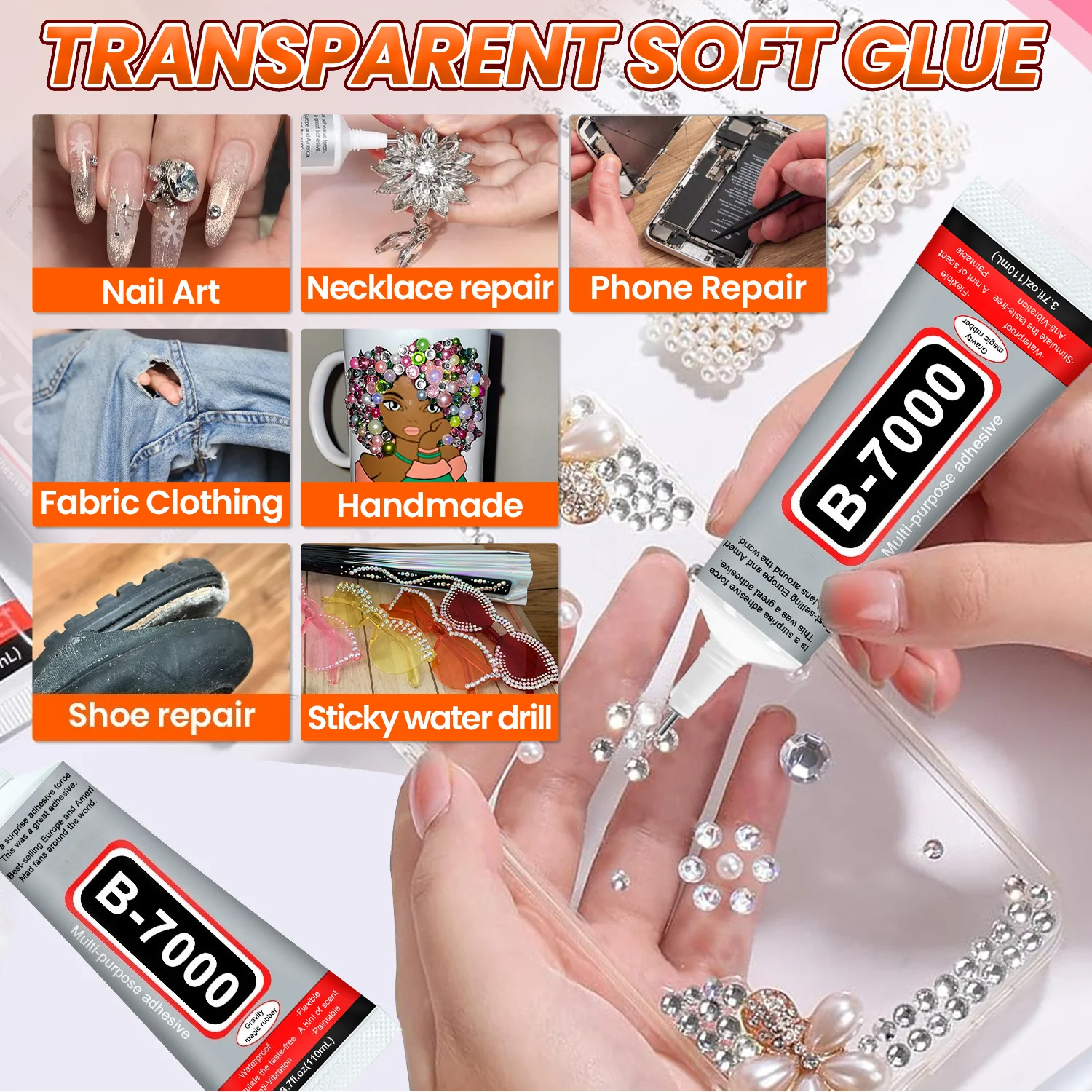 Super Glue B-7000 Loolifl 1-10 - Crafting Resin のレビューと価格