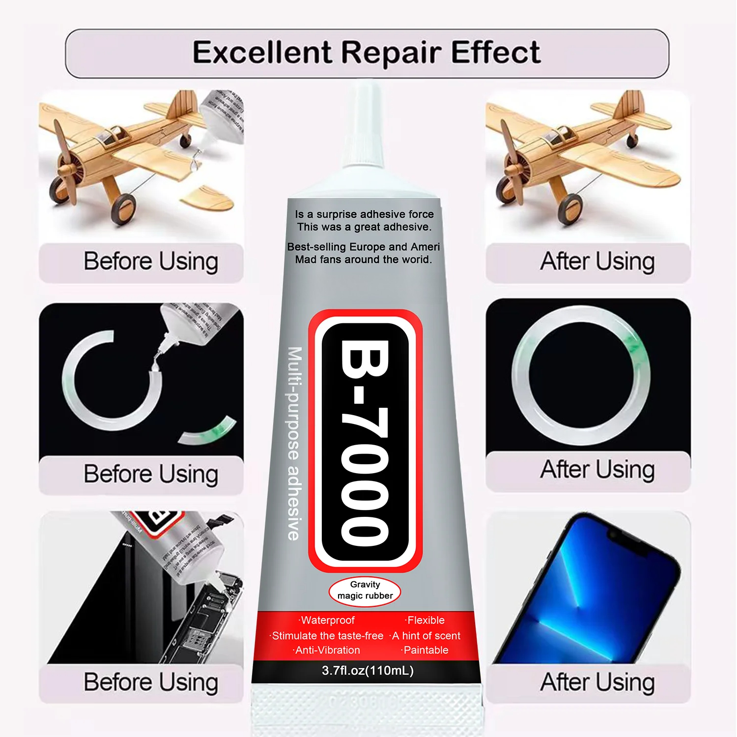 Super Glue B-7000 Loolifl 1-10 - Crafting Resin のレビューと価格