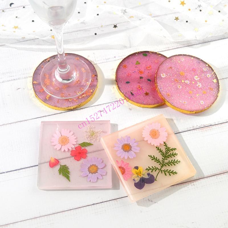 2Pcs Round Square Resin Mold G - Geode Mold Silicone のレビューと価格