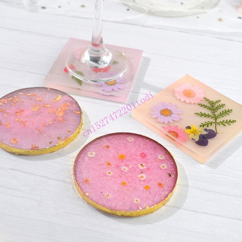 2Pcs Round Square Resin Mold G - Geode Mold Silicone のレビューと価格