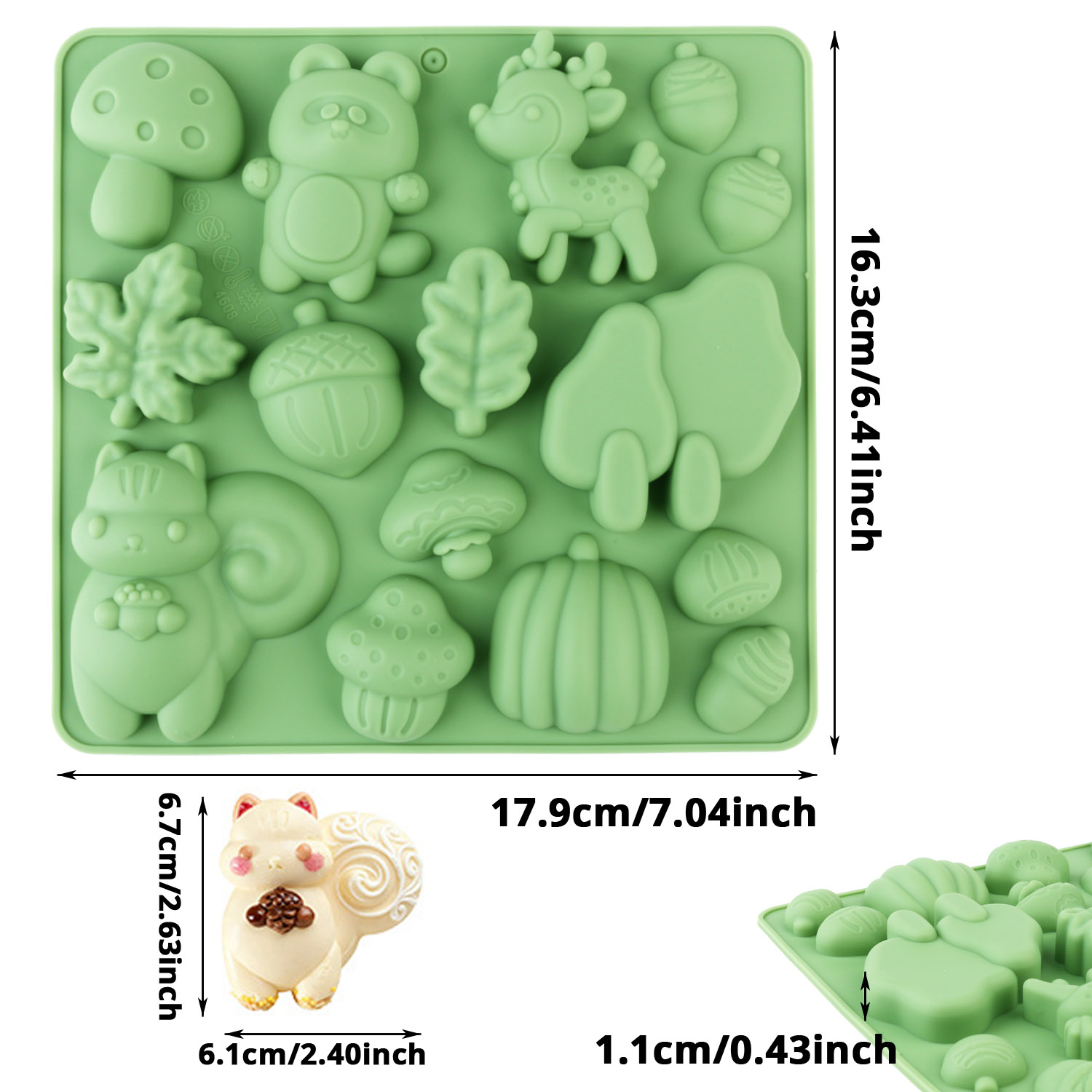 1 Silicone Cake Mold in the Sh - Resin Craft Material のレビューと価格
