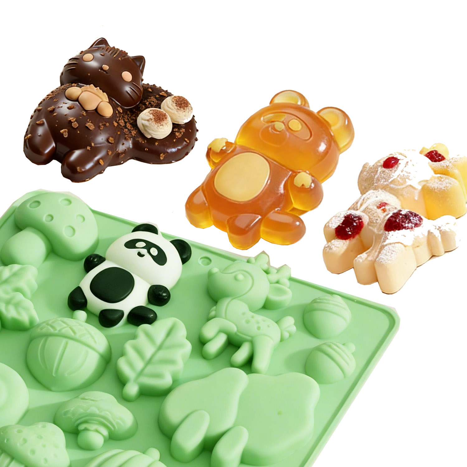 1 Silicone Cake Mold in the Sh - Resin Craft Material のレビューと価格