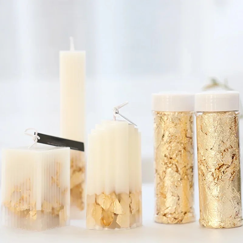 2g/1g Metallic Foil Flakes Gol - Gold Foil Flakes のレビューと価格