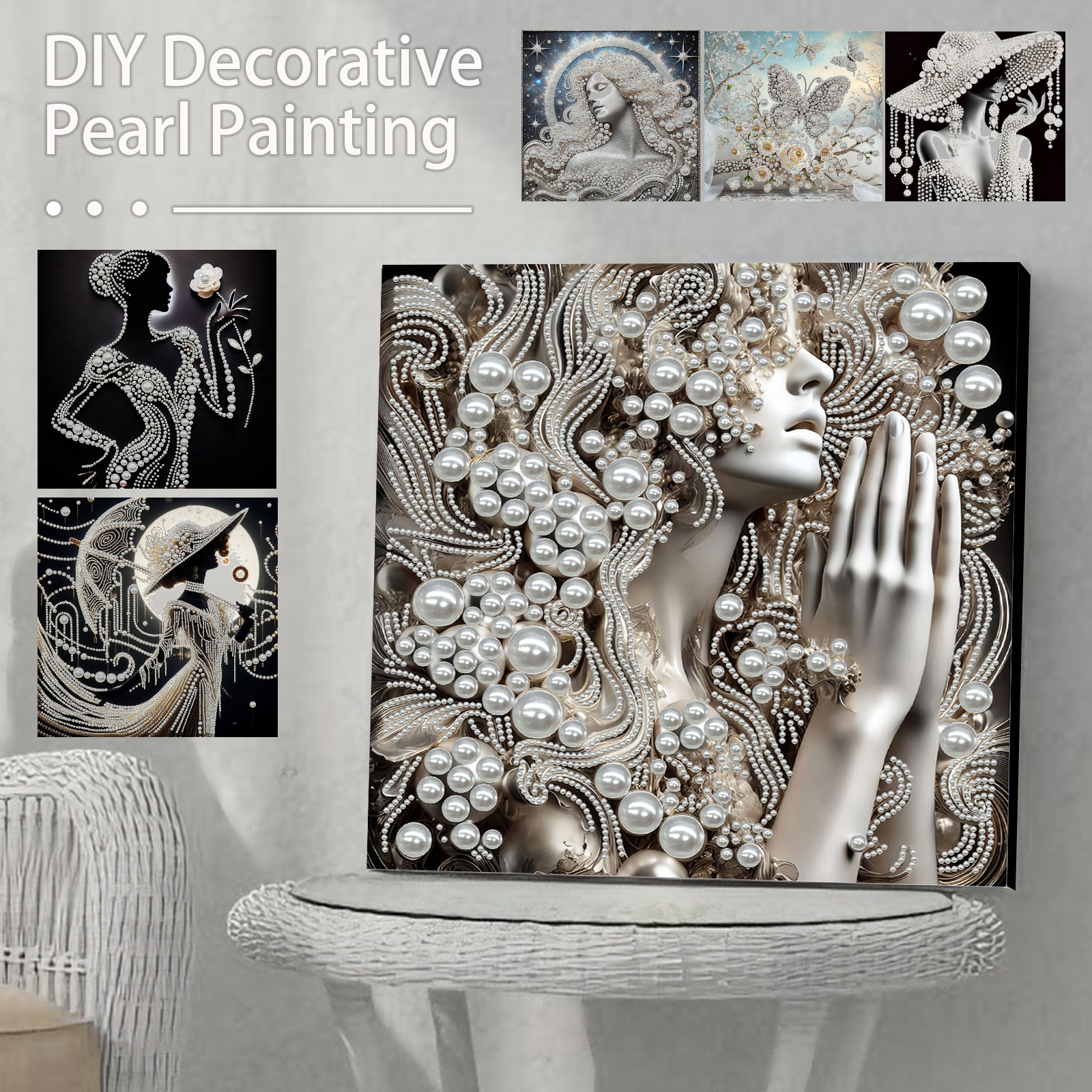 DIY Ladies Pearl Diamond Paint - Resin Craft For Beginners のレビューと価格