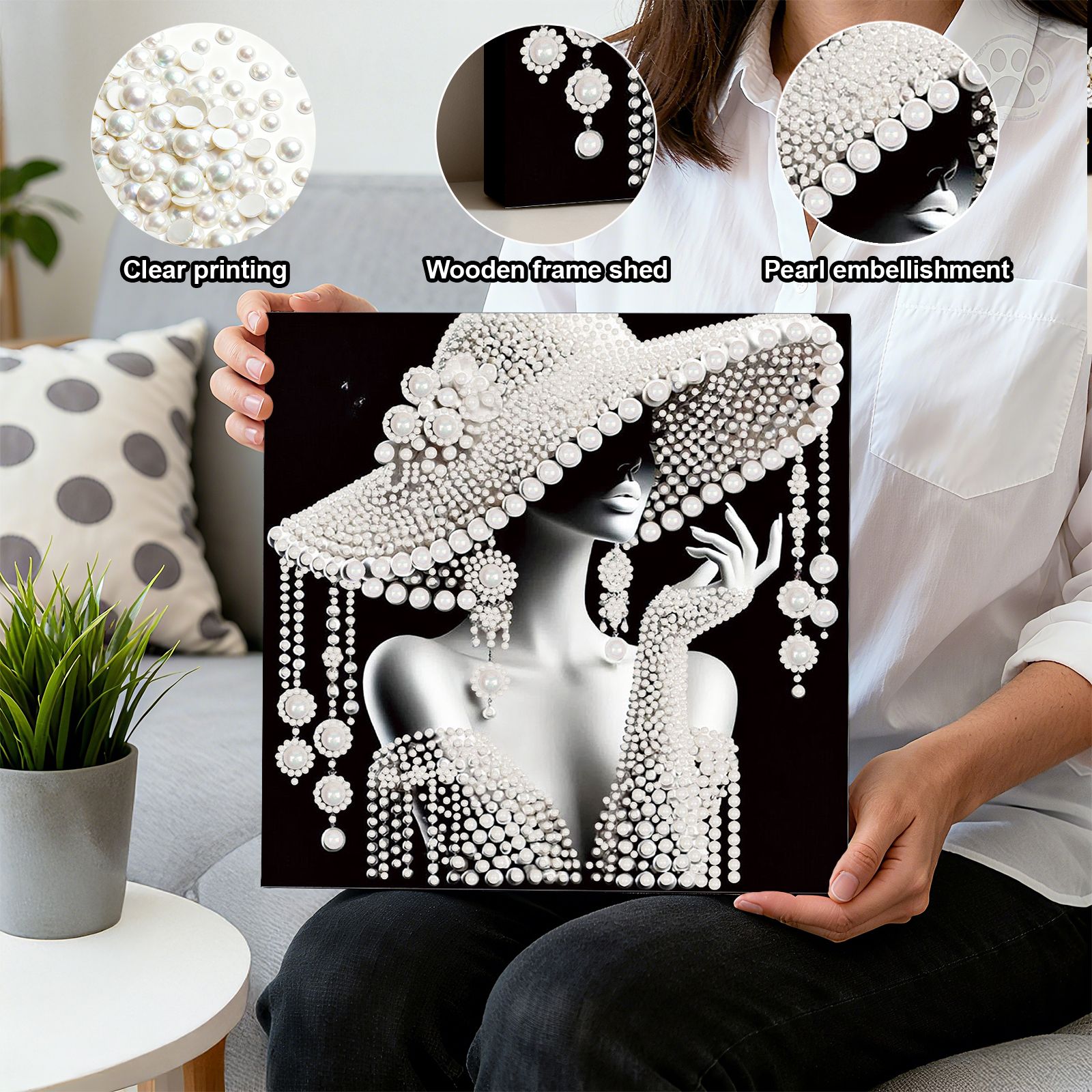 DIY Ladies Pearl Diamond Paint - Resin Craft For Beginners のレビューと価格