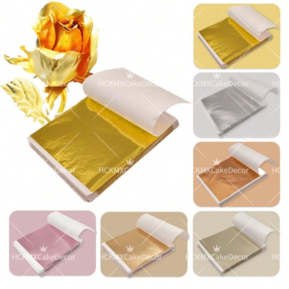 100pcs Imitation Gold Foil She - Gold Foil Flakes のレビューと価格