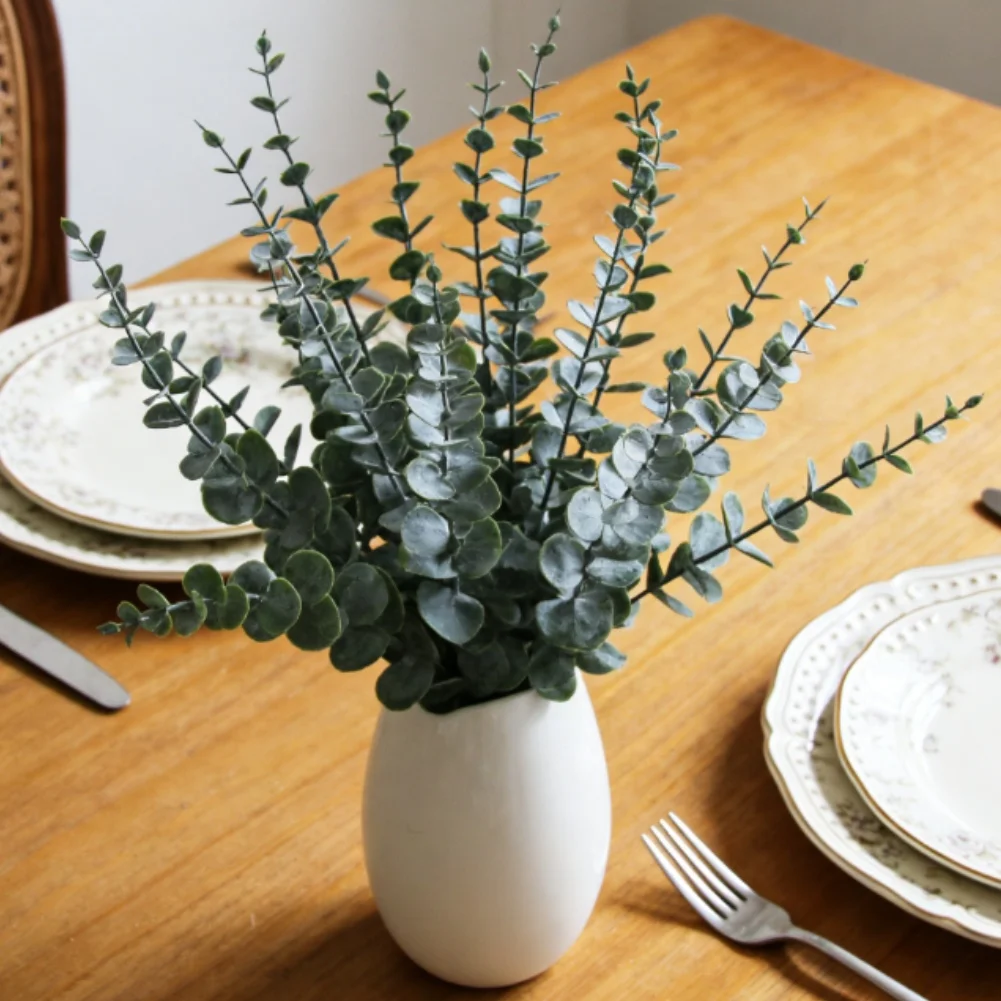 Artificial Eucalyptus Leaf Bou - Terrarium Moss Art のレビューと価格