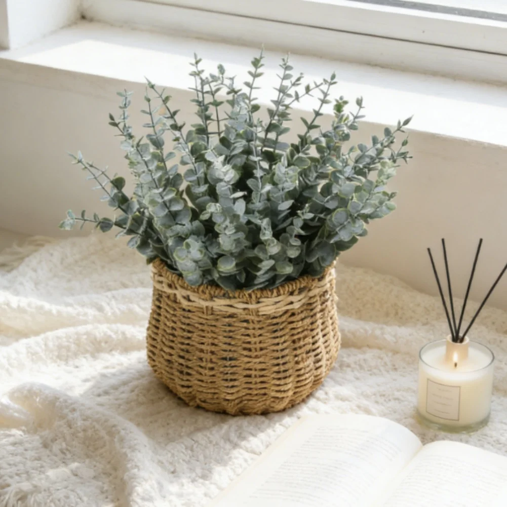 Artificial Eucalyptus Leaf Bou - Terrarium Moss Art のレビューと価格
