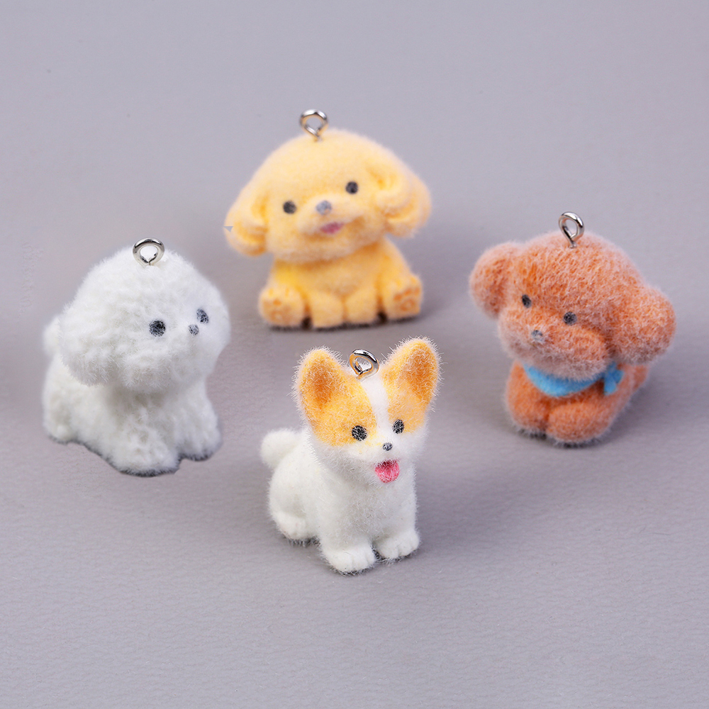 10pcs Flocking Puppy Dog Resin - Resin Craft Projects のレビューと価格