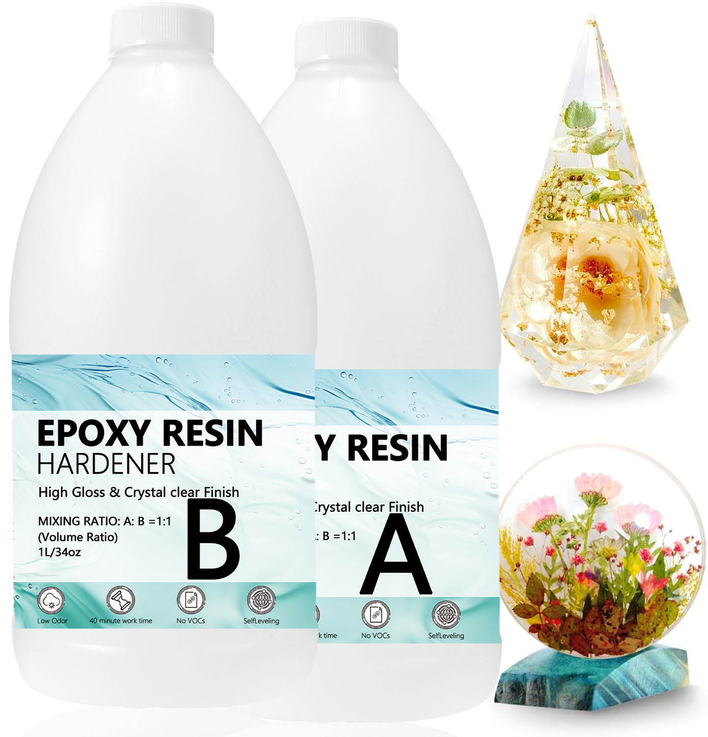 Epoxy Resin Kits Set, Art Kit  - Resin Craft For Beginners のレビューと価格