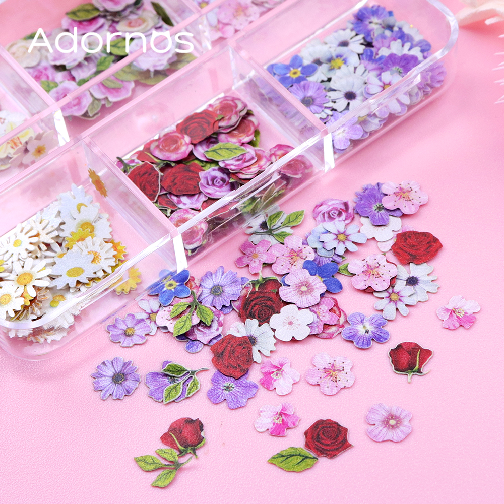 6 Grids Flowers Wood Pulp Chip - Flower Preservation Resin のレビューと価格