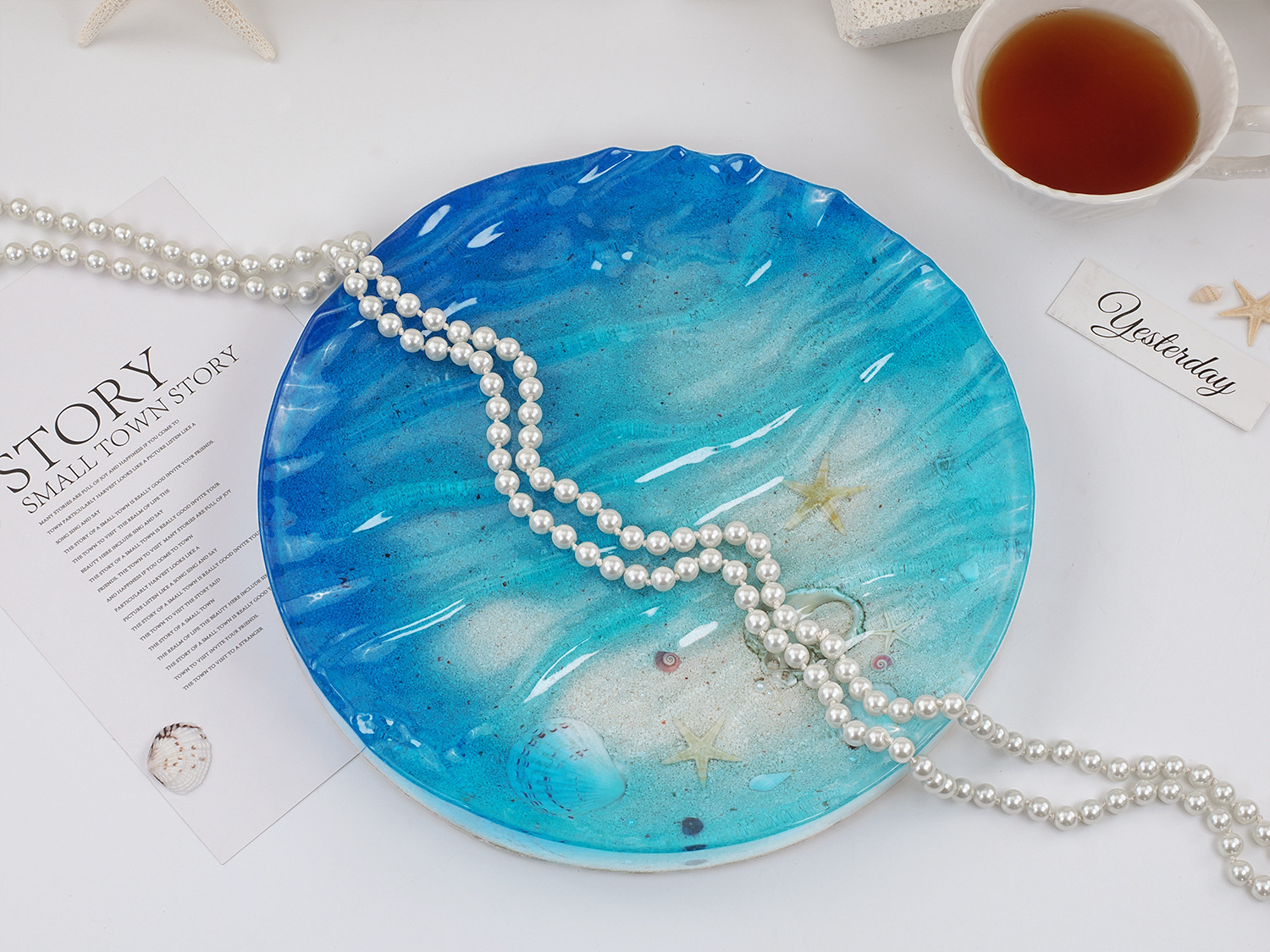 Sea Wave Tray Crystal Epoxy Re - Resin Ocean Wave Mold のレビューと価格