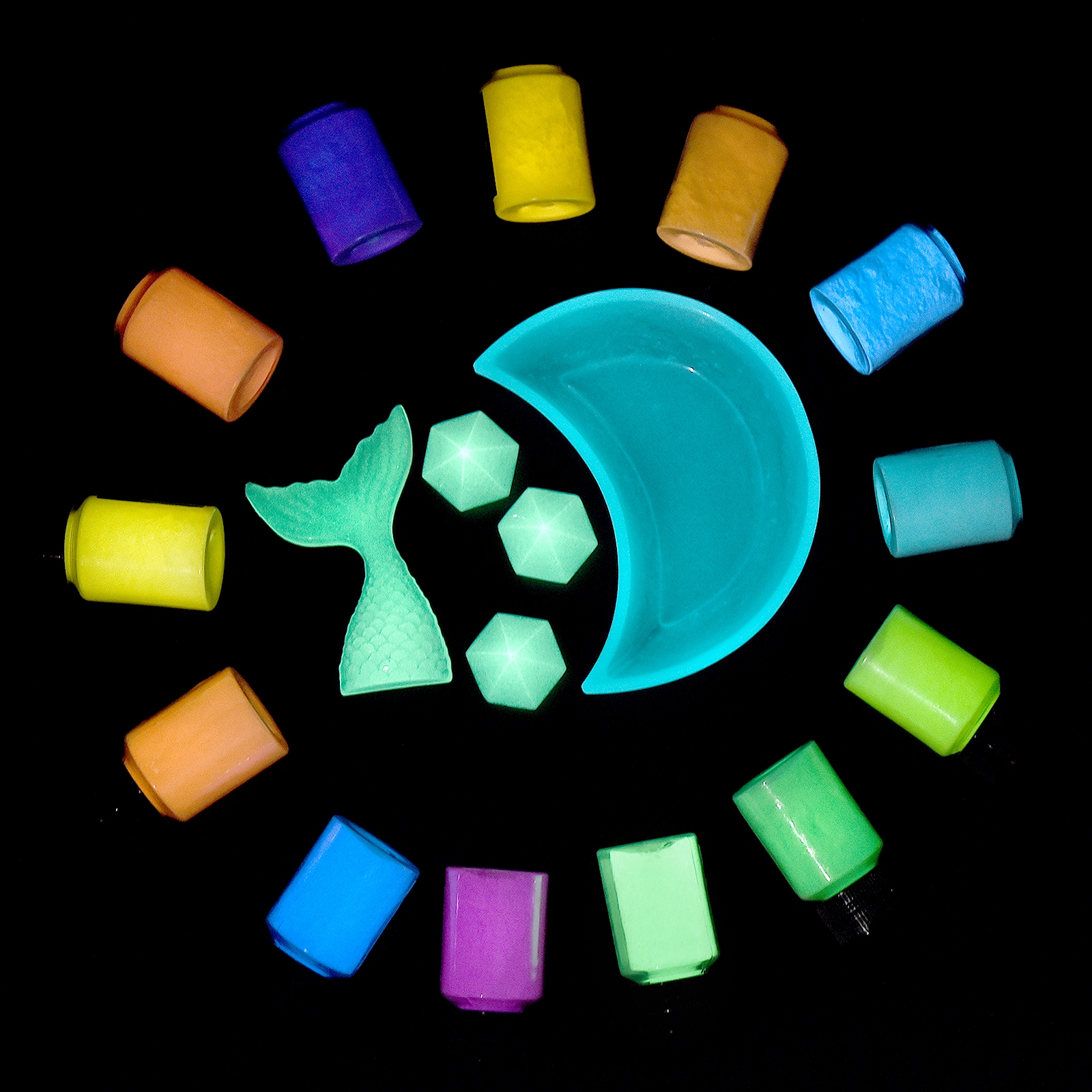 20g Luminous Glitter Powder Ph - Resin Pigment Set のレビューと価格