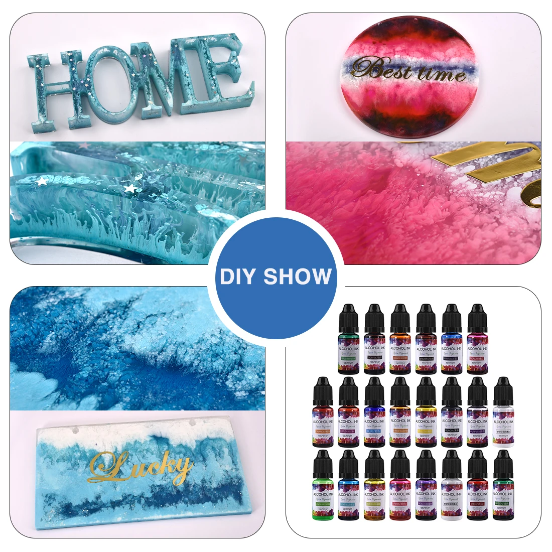 22Colors 10ml UV Epoxy Resin P - Resin Pigment Set のレビューと価格