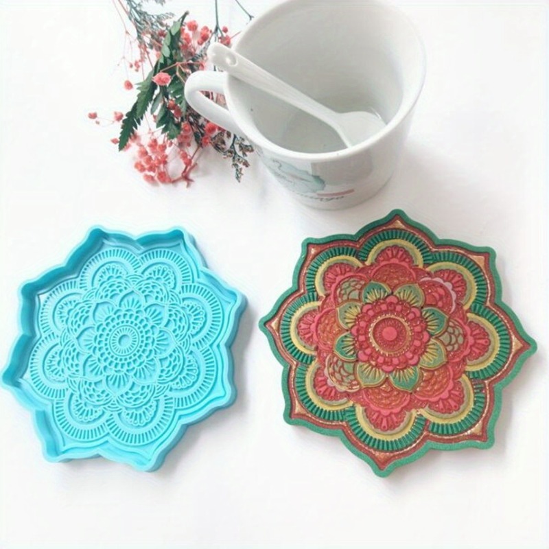 Mandala Coaster Silicone Mold  - Coaster Mold Round のレビューと価格