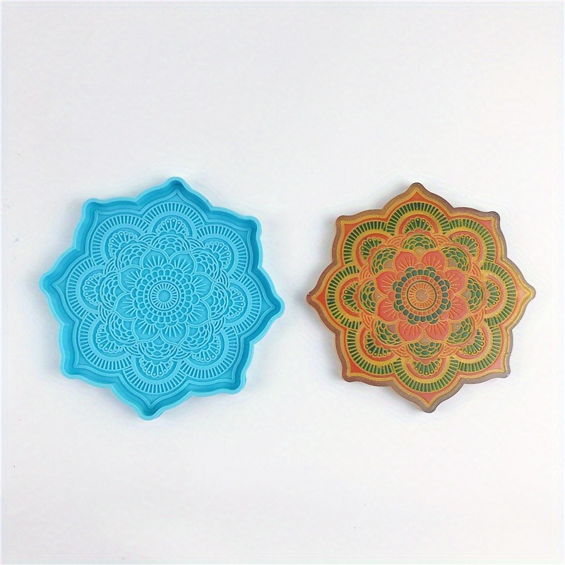 Mandala Coaster Silicone Mold  - Coaster Mold Round のレビューと価格
