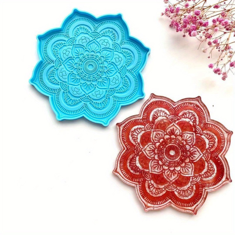 Mandala Coaster Silicone Mold  - Coaster Mold Round のレビューと価格