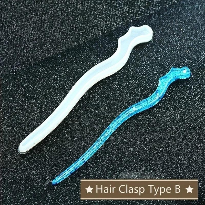 New Transparent Hairpin Silico - Resin Craft Material のレビューと価格