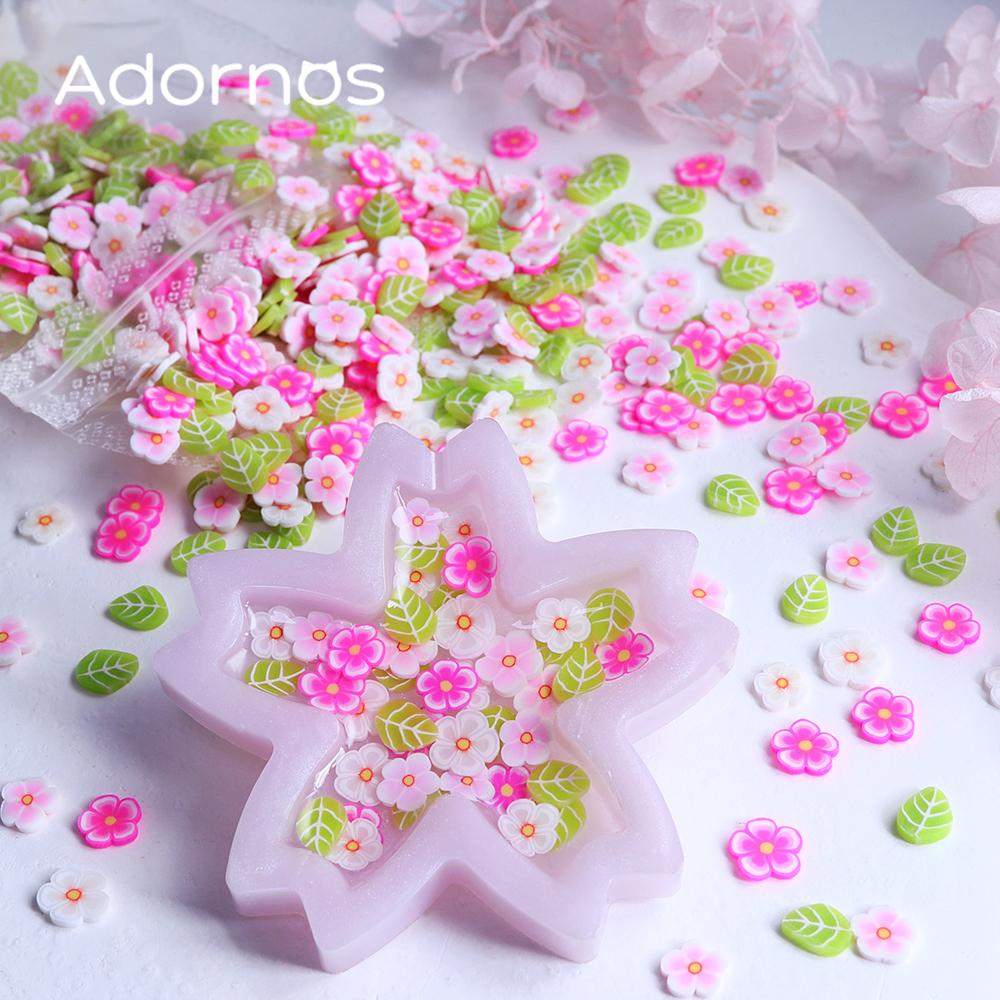 10g Pink Flowers Polymer Clay  - Flower Preservation Resin のレビューと価格