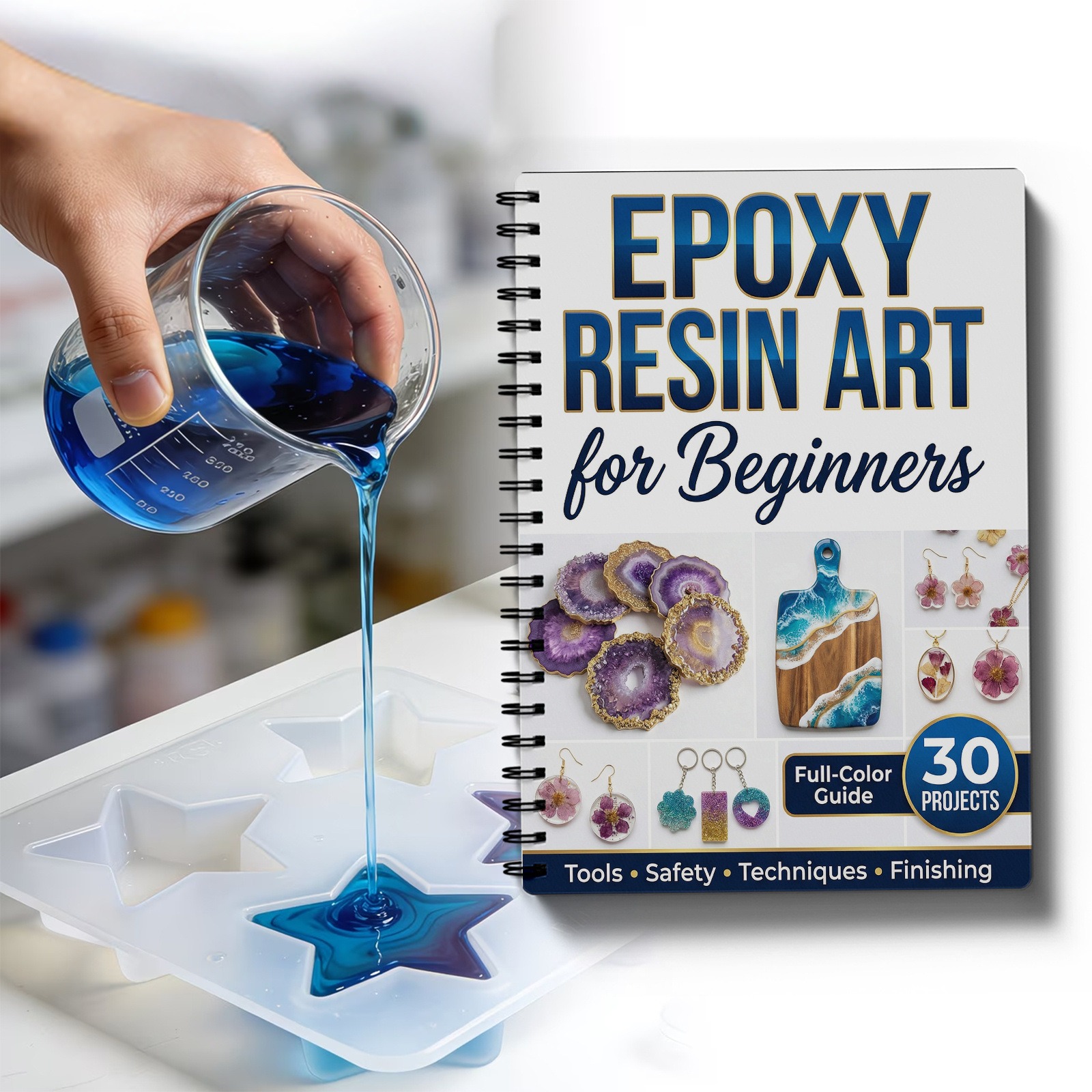 Epoxy Resin Art Book Guide Lea - Resin Craft For Beginners のレビューと価格