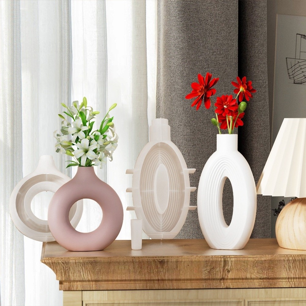 Oval Stripe Silicone Vase Mold - Resin Craft Workshop のレビューと価格