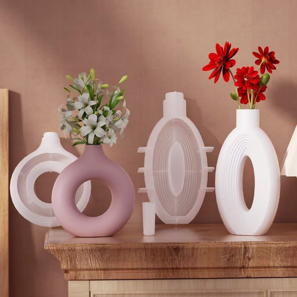 Oval Stripe Silicone Vase Mold - Resin Craft Workshop のレビューと価格