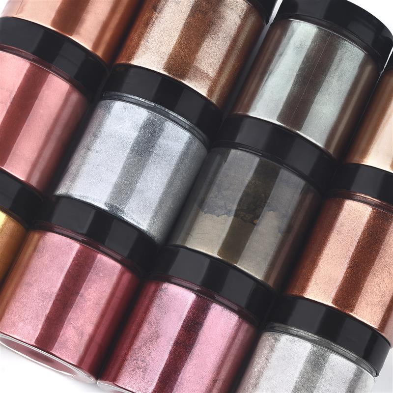 50g Shimmer Metallic Gold Silv - Resin Pigment Set のレビューと価格