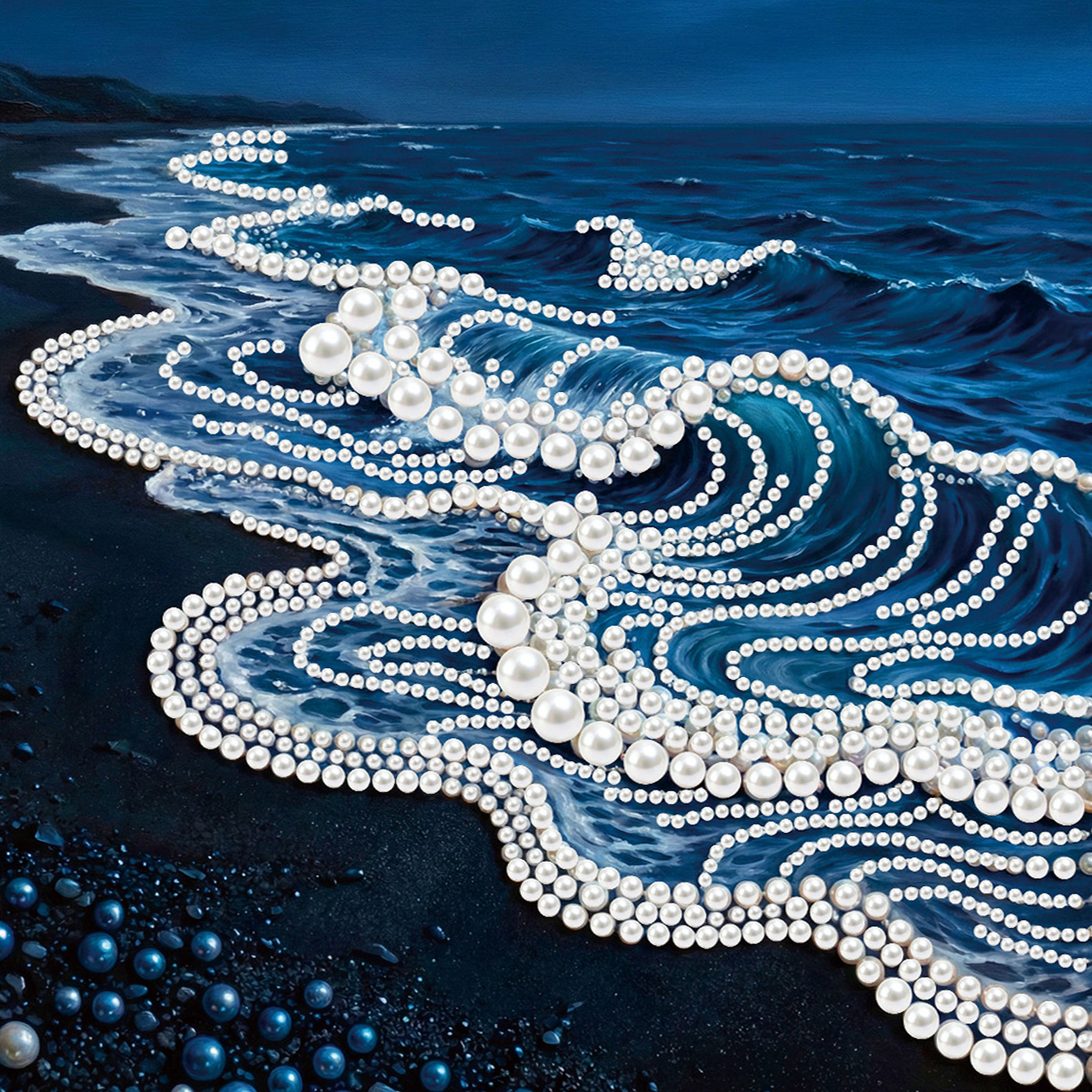 Waves DIY Pearl Painting Kit w - Resin Craft For Beginners のレビューと価格