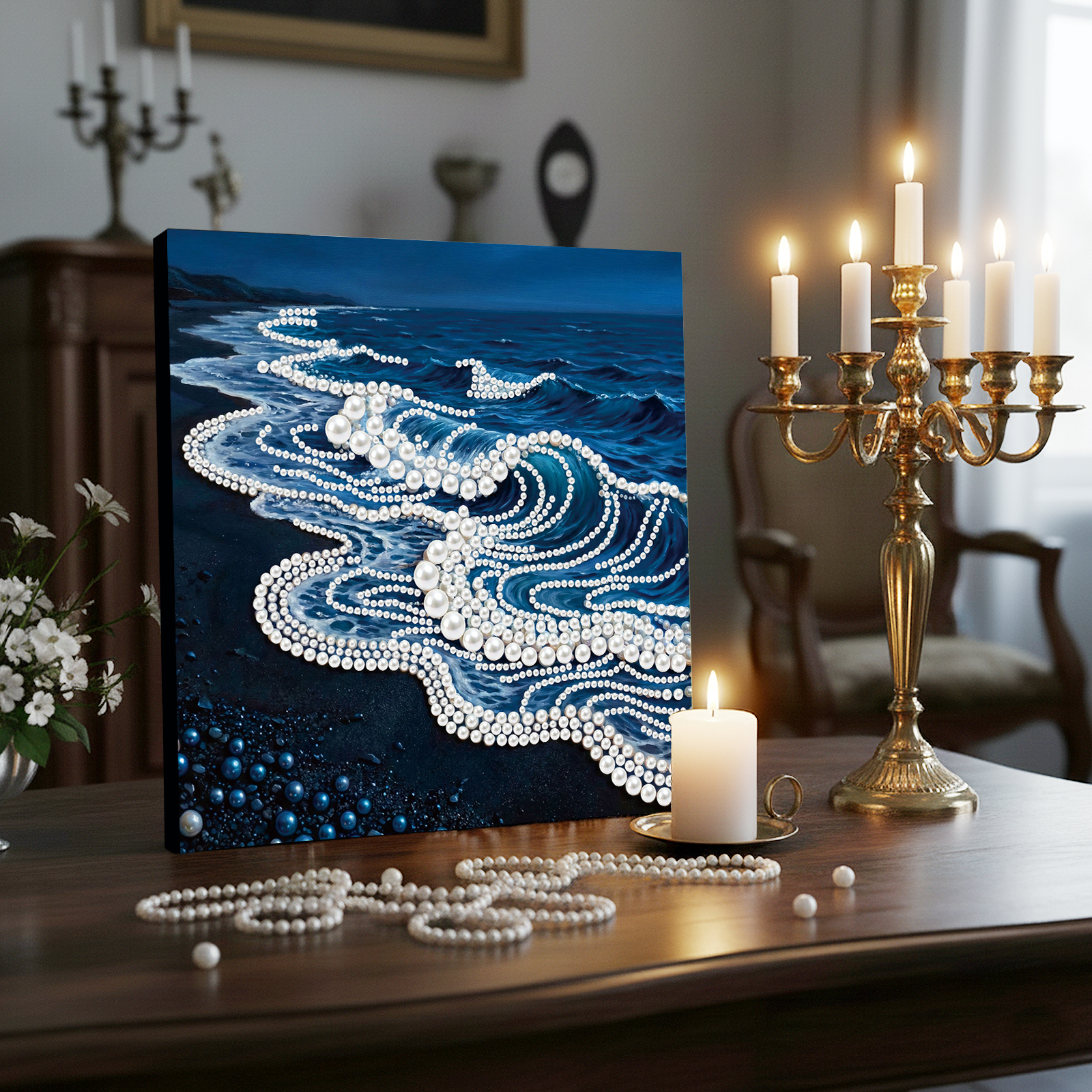Waves DIY Pearl Painting Kit w - Resin Craft For Beginners のレビューと価格