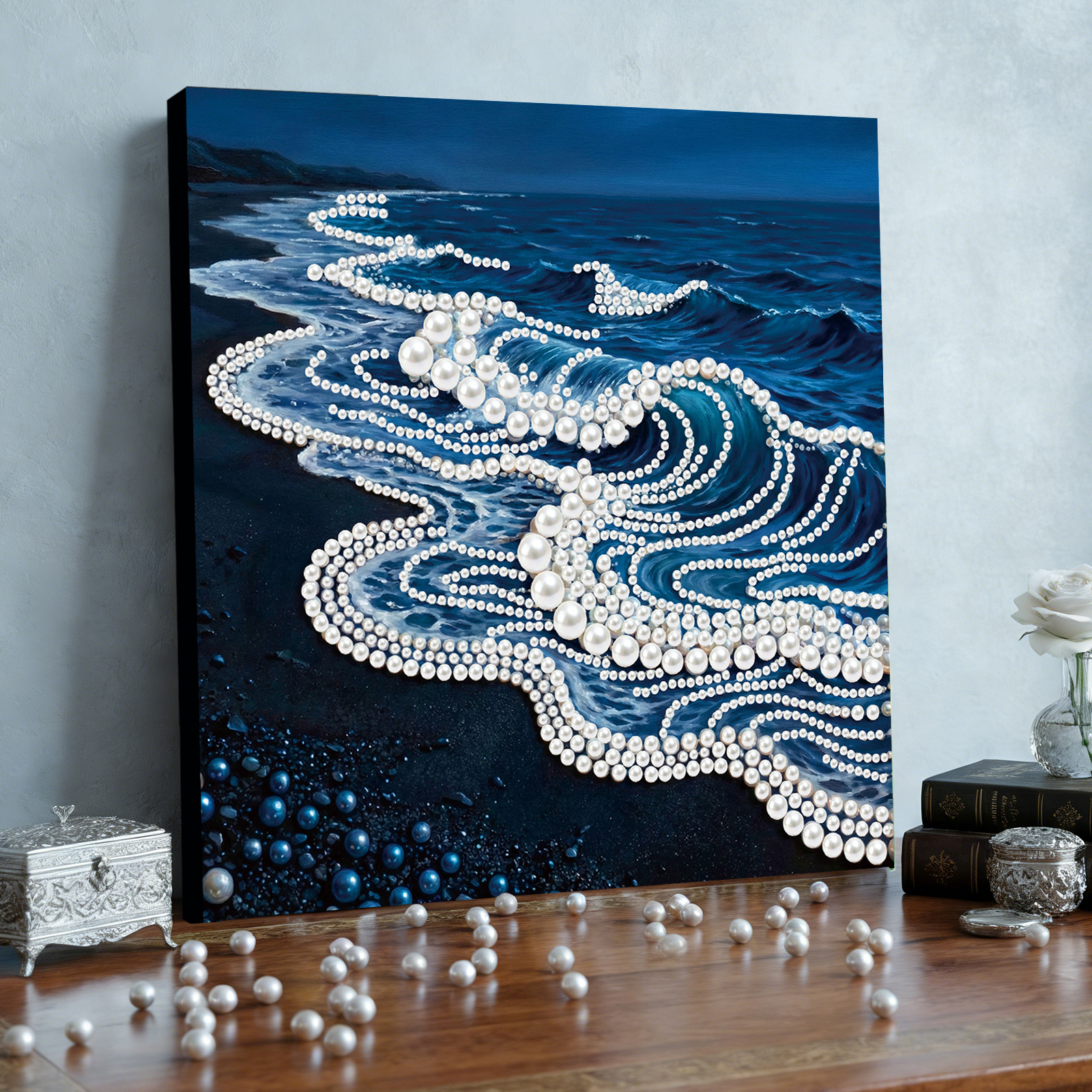 Waves DIY Pearl Painting Kit w - Resin Craft For Beginners のレビューと価格