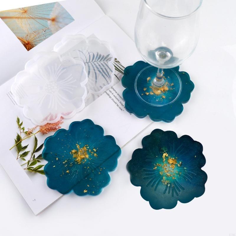 R3MC 2Pcs DIY Flower Silicone  - Geode Mold Silicone のレビューと価格