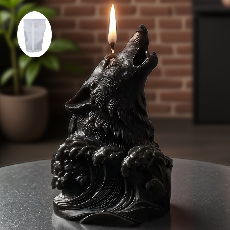 Dramatic Wolf and Ocean Wave C - Resin Ocean Wave Mold のレビューと価格